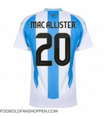 Argentina Alexis Mac Allister #20 Hjemmebanetrøje Copa America 2024 Kortærmet